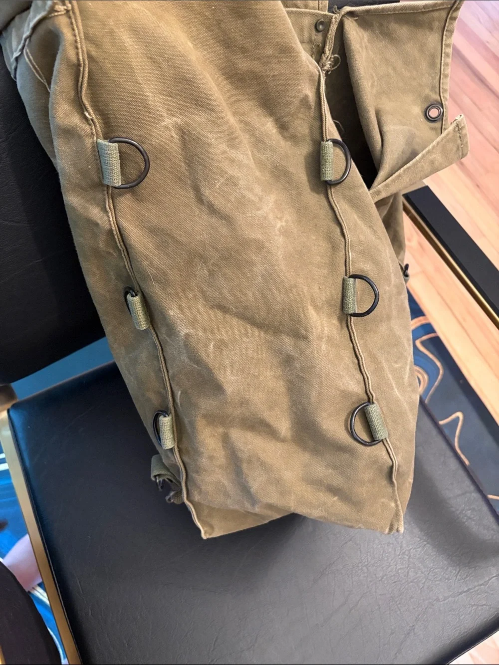 Kumfort Katahdin Pack Military Green Vintage Canvas Rucksack